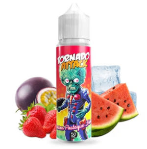 E liquide 50ml Tornado Attack by Aromazon , Saveur :Passion Pastéque Fraise - 0 mg