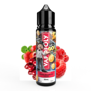 E liquide 50ml VapoFoly - Fraise Framboise Cerise -  0 mg