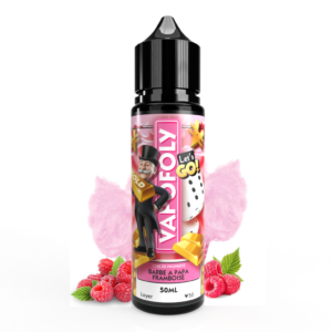 E liquide 50ml VapoFoly - Barbe à papa Framboise -  0 mg