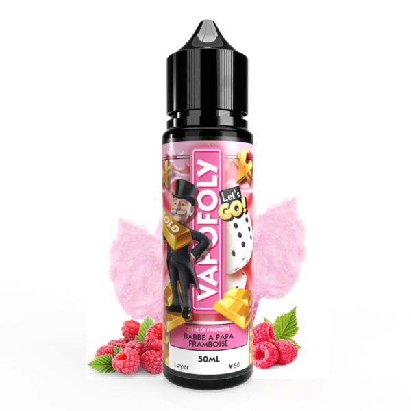 vapofoly-e-liquide-50ml-vapofoly (3) E liquide 50ml VapoFoly - Barbe à papa Framboise - 0 mg